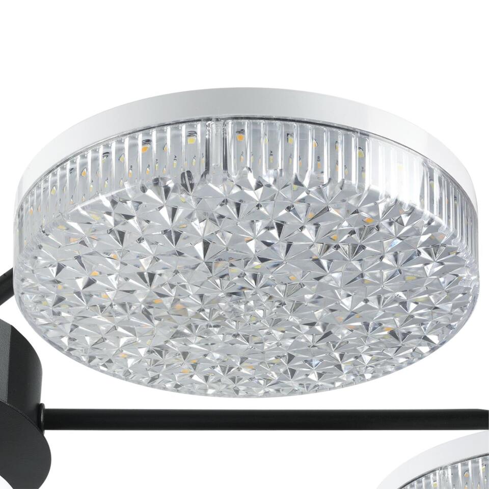 Фото №12  Люстра LUMION 8236/7CL LEDIO LN25 000 черный, металл/акрил Люстра потолочная с ПДУ LED 90W 3000-6000К 220V DIDANA