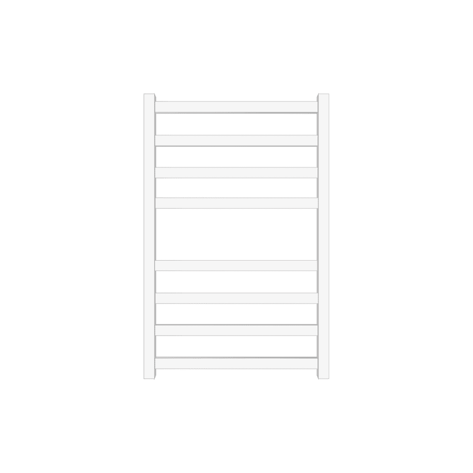 Фото №1  Полотенцесушитель Полотенцесушитель водяной Primoclima Nox 30 Water White 80*50 4_4