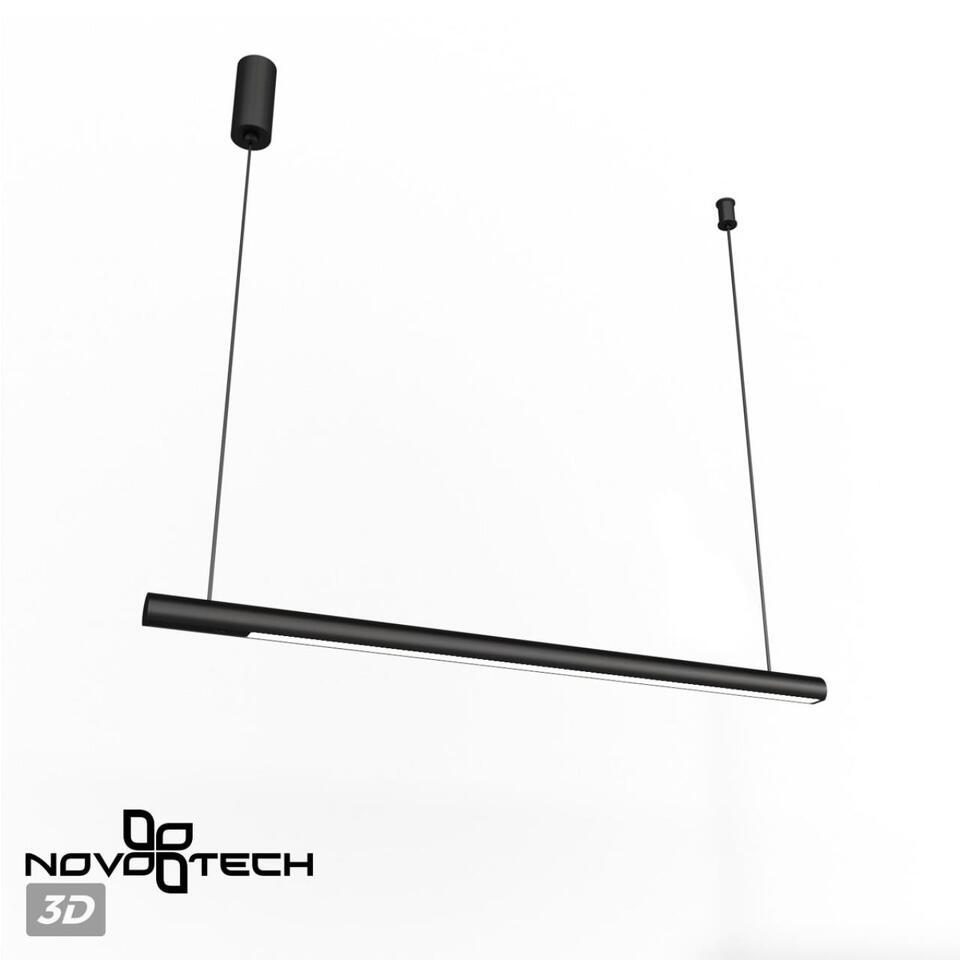 Фото №8  Подвесной светильник NOVOTECH 359307 OVER NT24 284 черный Светильник подвесной диммируемый со сменой цв.температуры (сенсор) IP20 LED 14W 2700/4000/6000K 220-240V FERMO