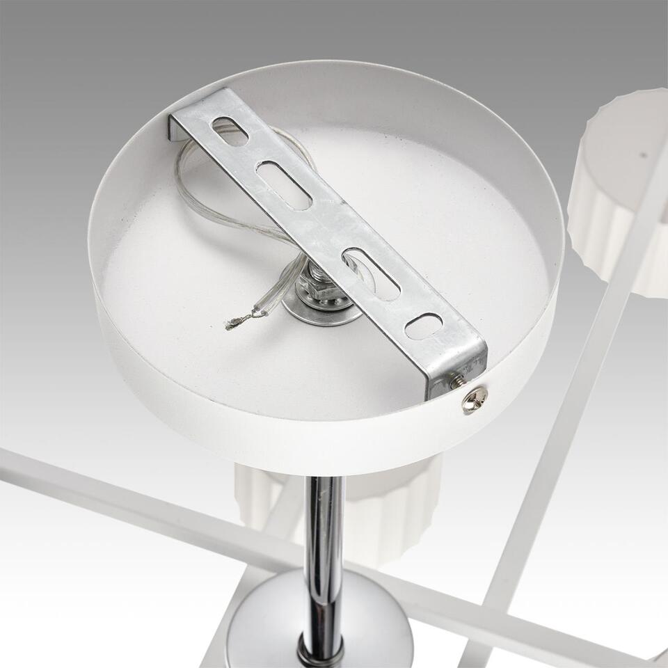 Фото №12  Люстра LUMION 8241/8C COMFI LN26 244 белый/хром, металл Люстра потолочная LED GX53 8*7W 220V KARINA