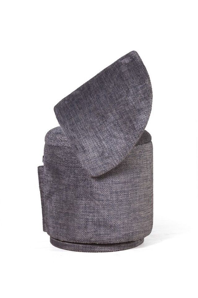 Фото №9  Top concept Пуф с кручением Бабл, микромех Rozy dark grey