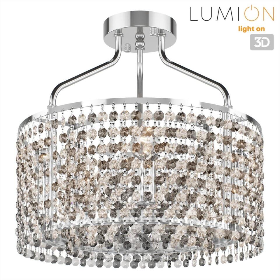 Фото №9  Люстра LUMION 8244/5C CLASSI LN26 206 хром, металл/хрусталь Люстра потолочная E14 5*40W 220V LAYLA