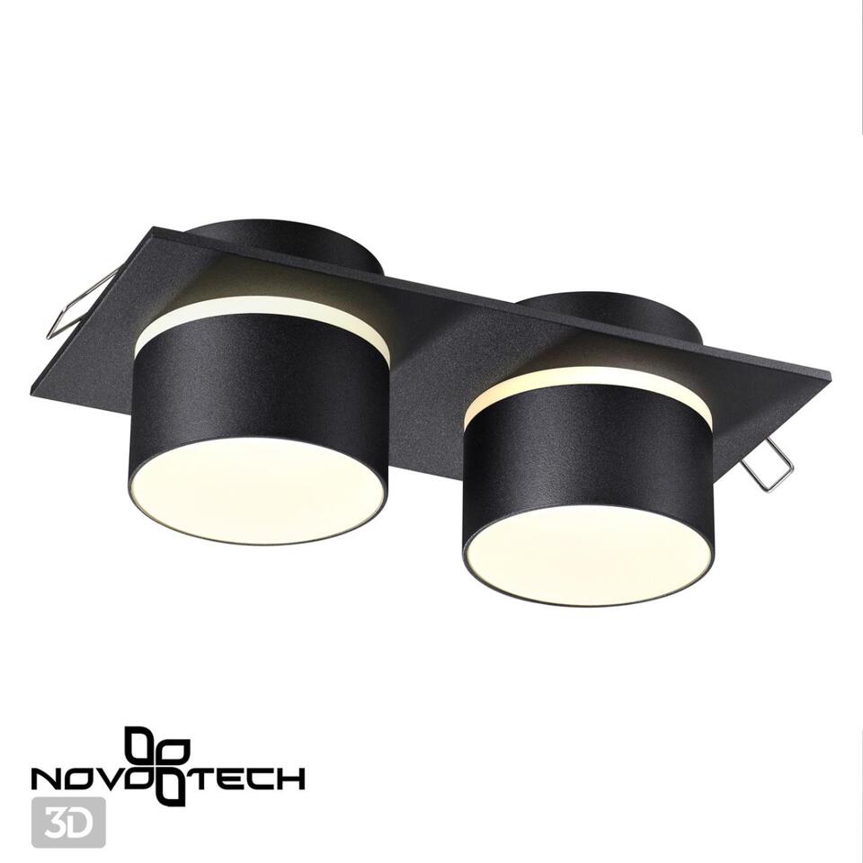 Фото №3  NOVOTECH 370719 SPOT NT21 510 черный Светильник встраиваемый IP20 GU10 9W 235V LIRIO