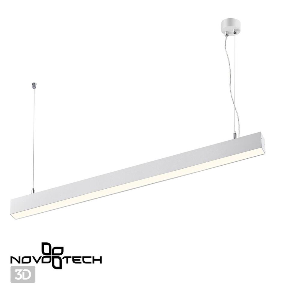 Фото №6  Подвесной светильник NOVOTECH 358867 OVER NT22 338 белый Светильник накладной/подвесной светодиодный (длина подвесов 1,2м) IP20 LED 4000K 30W 220V ITER