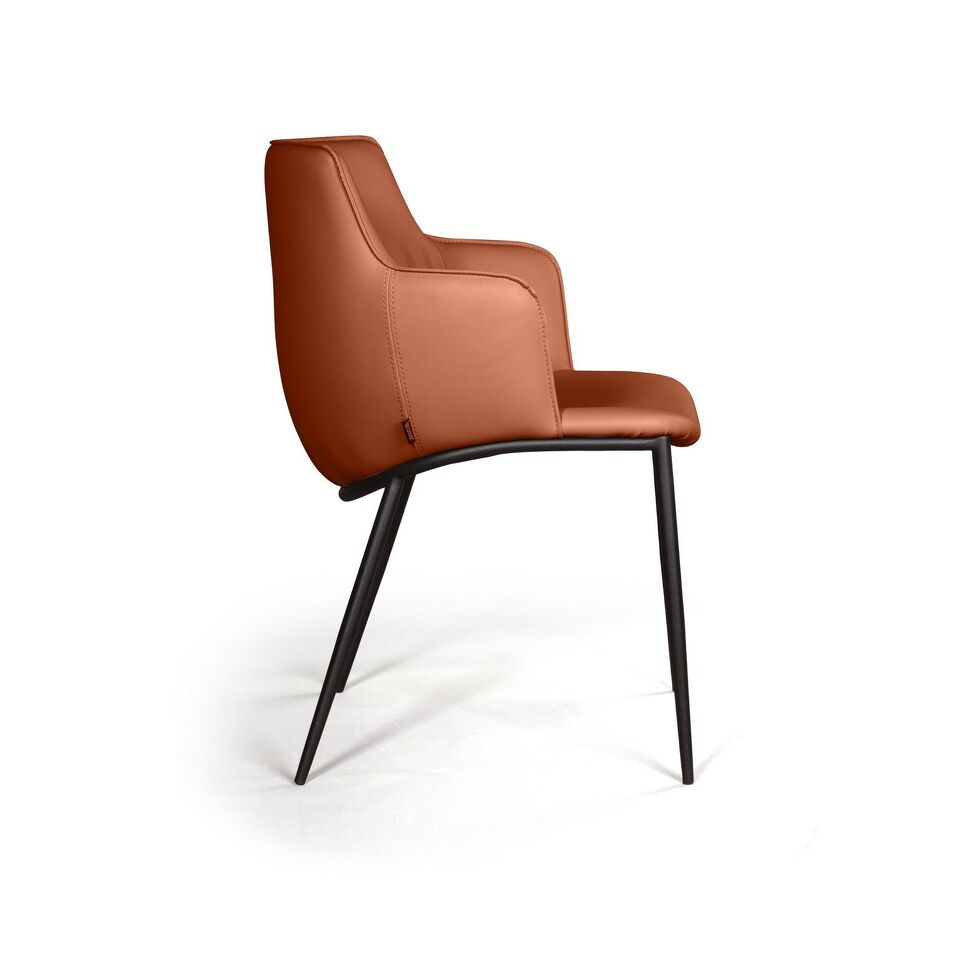 Фото №12  Top concept Стул с подлокотниками София, иск.кожа soft-touch, терракот