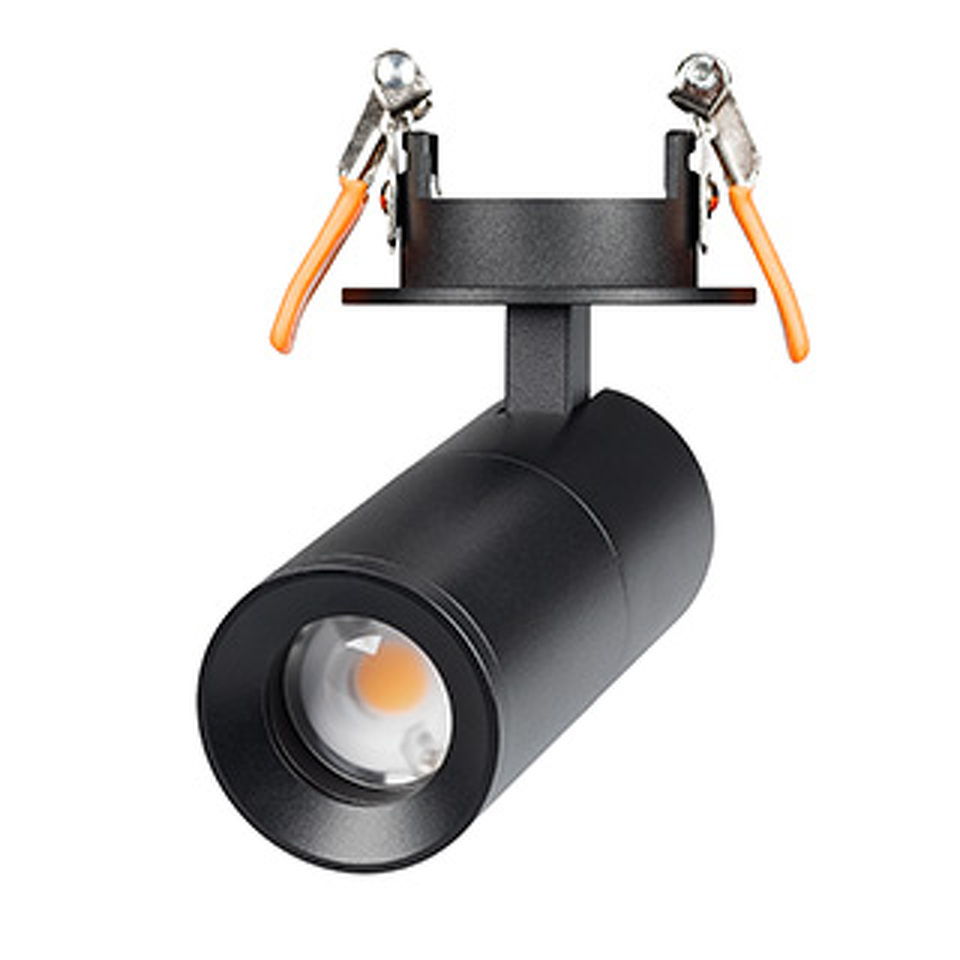 Фото №1  Arlight Светильник LGD-ARTEMIS-BUILT-FLAP-R55-12W Warm3000 (BK, 8-80 deg, 230V) ( IP20 Металл, 5 лет)