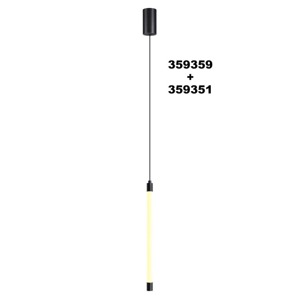 Фото №7  NOVOTECH 359351 KONST NT24 050 черный Светильник линейный светодиодный IP20 LED 6W 170-265V 3000K 462Лм VITZ
