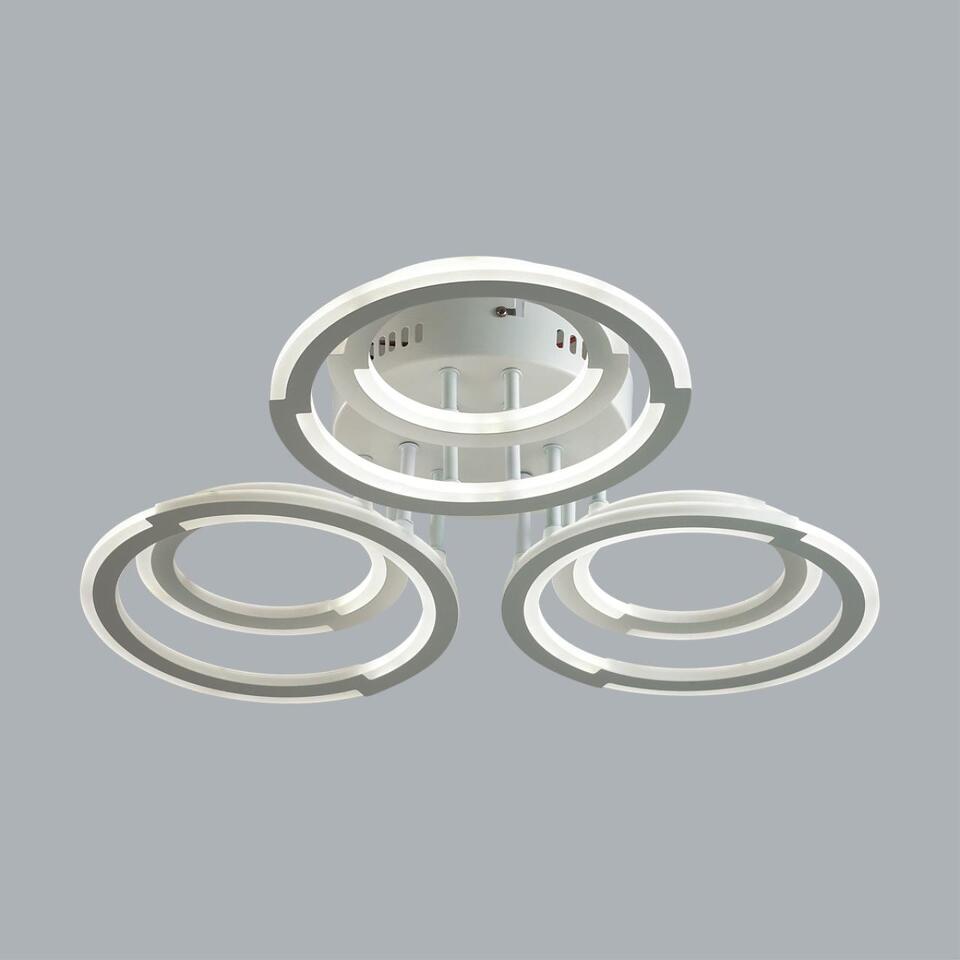 Фото №10  LUMION 8028/80CL LEDIO LN25 000 белый, металл/акрил Потолочный светильник с ПДУ LED 80W 3000-6000К 220V OSAKA