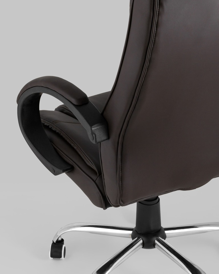 Фото №10  Кресло Кресло руководителя TopChairs Atlant коричневое