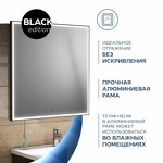 Превью фото №5  Teymi Зеркало Helmi 80х80, LED Black Edition, сенсор на взмах