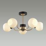 Превью фото №4  Люстра LUMION 5642/5C COMFI LN23 000 чёрный, золотой Люстра потолочная E27 5*60W 220V BLISS