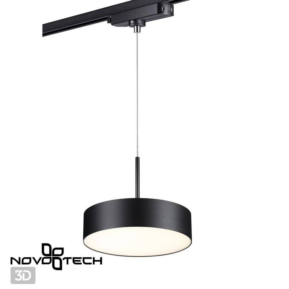 Фото №4  NOVOTECH 358768 PORT NT21 214 черный Светильник трековый однофазный трехжильный, провод 1.2м IP20 LED 30W 4000K 2600Лм 100-265V PROMETA