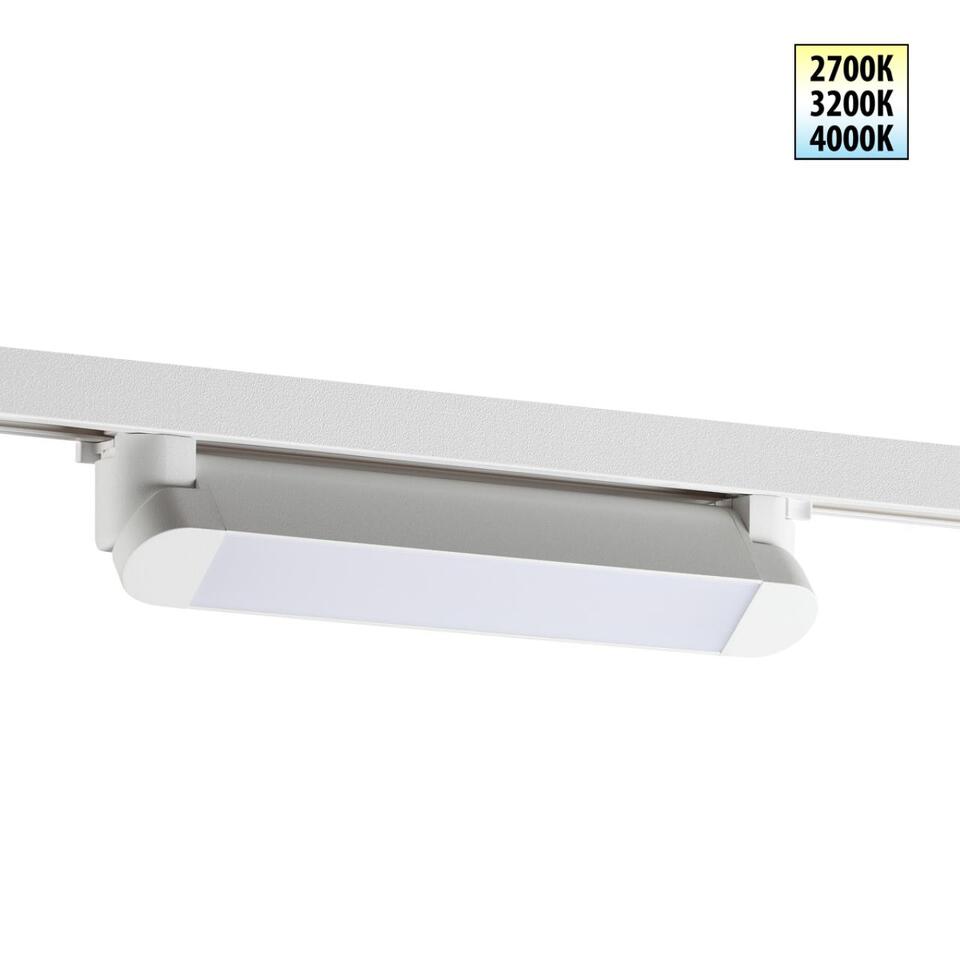 Фото №9  NOVOTECH 359797 PORT NT25 264 белый Светильник однофазный трехжильный трековый с переключ. цв. температуры IP20 LED 12W 180-265V 2700К/3200К/4000К ITER