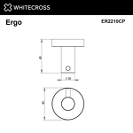Превью фото №2  Крючок WHITECROSS Ergo ER2210CP (медь)
